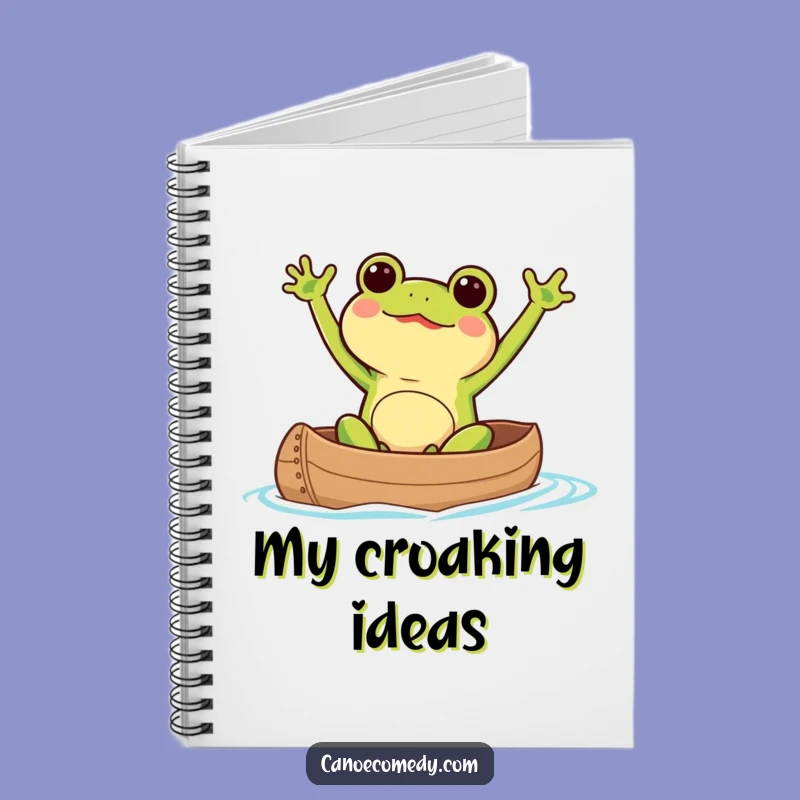 Kawaii Frog Canoe Notebook: Journal Your Adventures with Excited Paddler Fun
