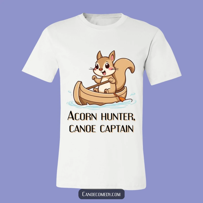 Funny Squirrel Canoe T-Shirt: Hilarious Tiny Boat Adventure Tee for Nature Lovers