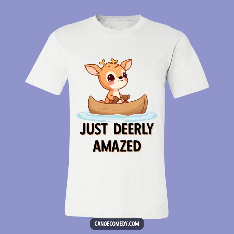 Funny Deer Wonder Canoe T-Shirt: Wear Your Curiosity with Joy