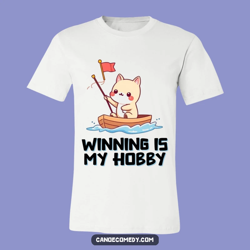 Funny Kawaii Canoe Flag T-Shirt: Fast Animal's Victory Parade Tee Gift
