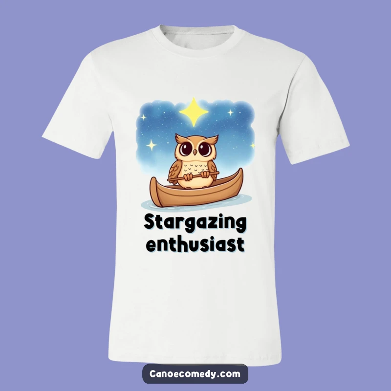 Funny Wonder Owl Starry Sky T-Shirt: Wear Your Cosmic Curiosity
