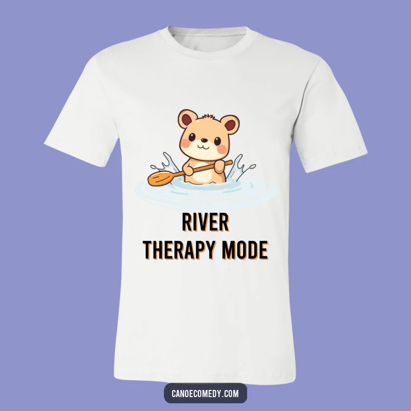 Funny Animal River Splash T-Shirt: Hilarious Playful Paddle Tee for Him or Her
