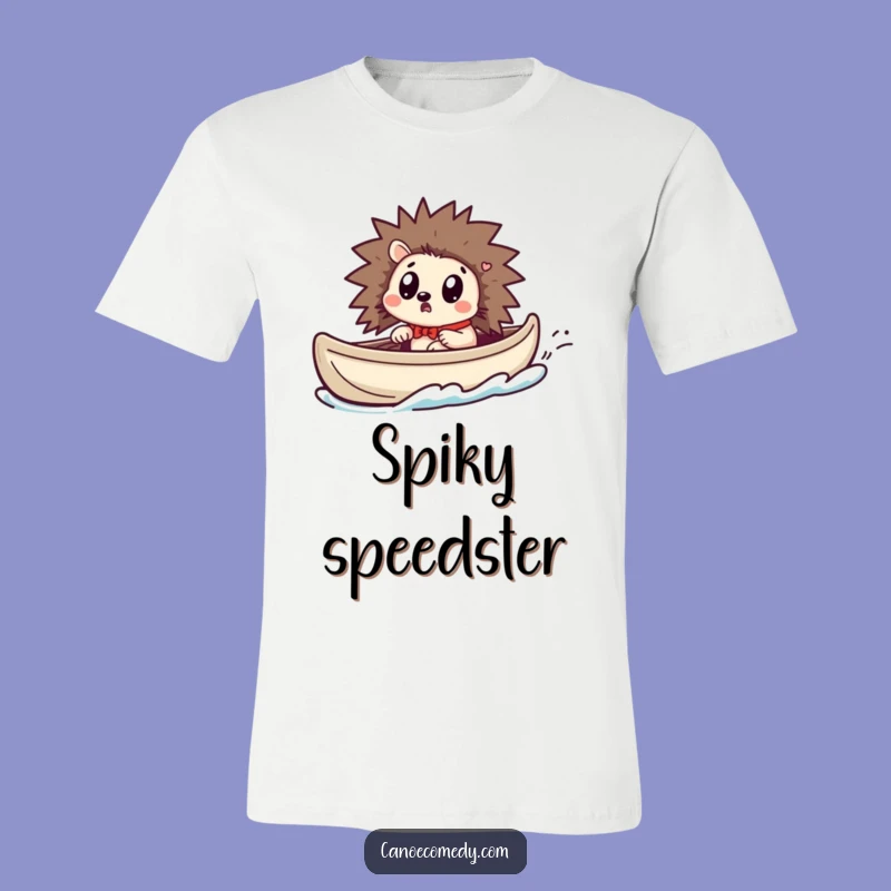 Funny Kawaii Hedgehog Canoe Shirt - Surprised Speedster Tee, Perfect Gift