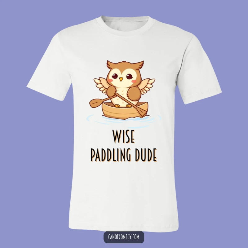 Funny Owl Canoe Trip T-Shirt: Whimsical Paddling Fun Tee