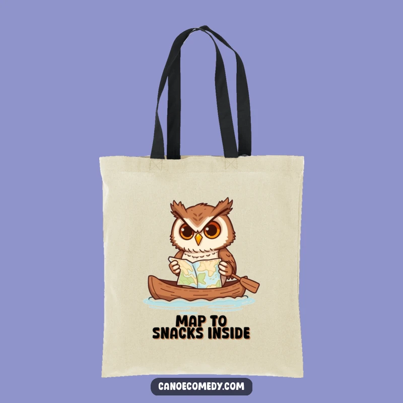 Funny Determined Owl Canoe Tote Bag: Carry Your Laughs with This Hilarious Bag