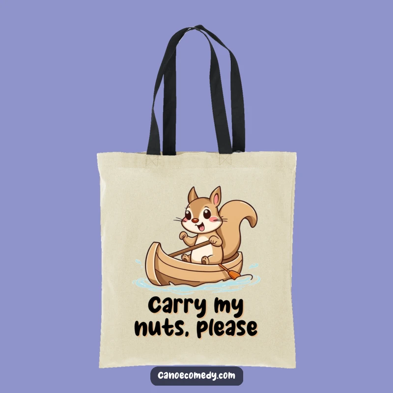 Funny Squirrel Canoe Tote Bag: Eco-Chic & Hilarious Tiny Boat Carryall