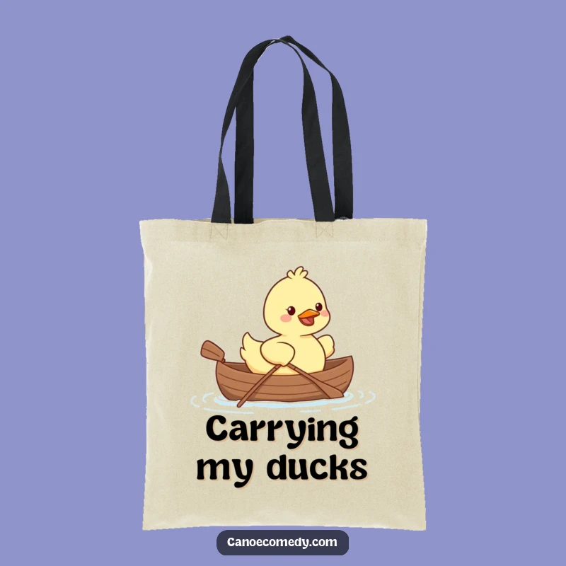 Kawaii Duck Canoe Tote Bag: Carry Your Fun with Adorable Paddling Style