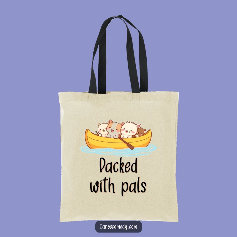 Funny Animal Canoe Tote Bag: Carry Your Laughs in Style with this Funny Gift